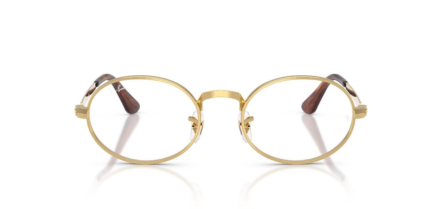 Lunettes de vue Ray-Ban Ovale 0RX3931V Doré pour Homme-Femme