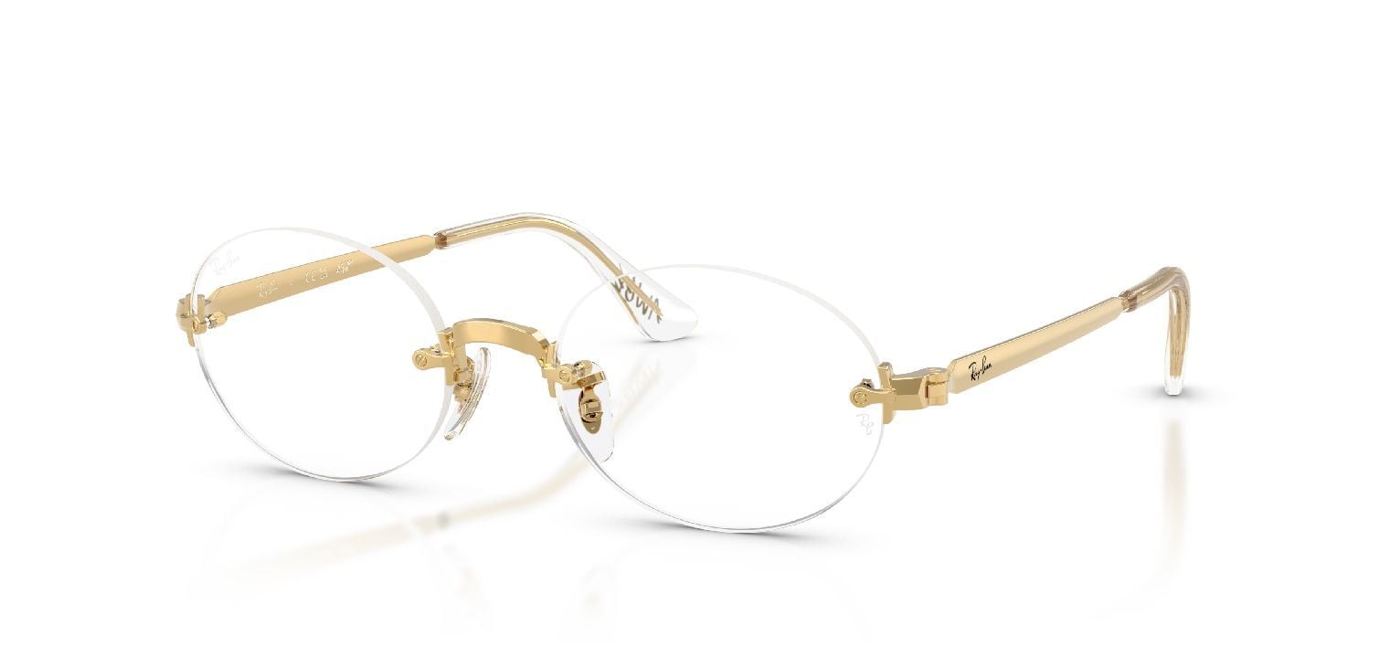 Lunettes de vue Ray-Ban Rectangle 0RX3929V Doré pour Homme-Femme