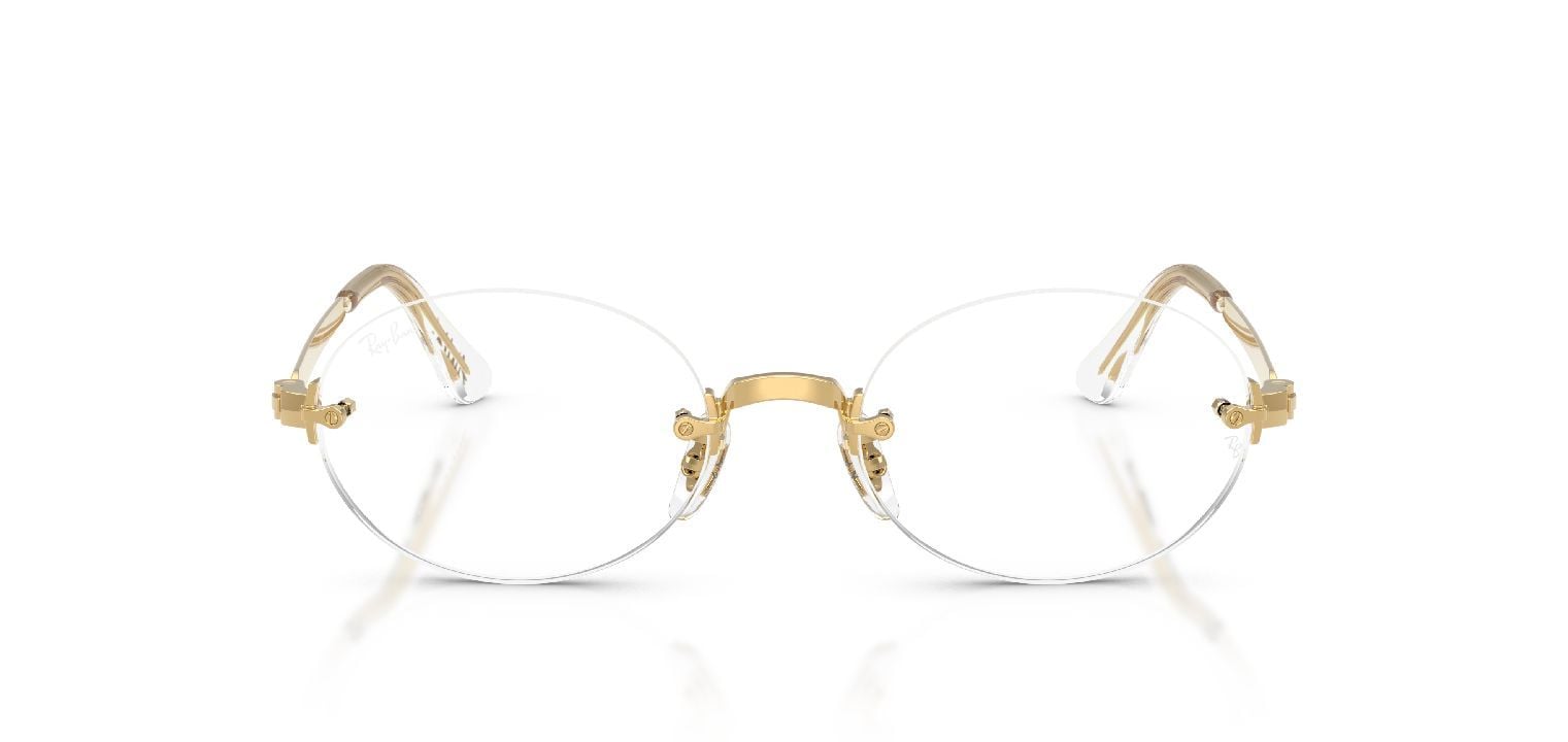 Lunettes de vue Ray-Ban Rectangle 0RX3929V Doré pour Homme-Femme