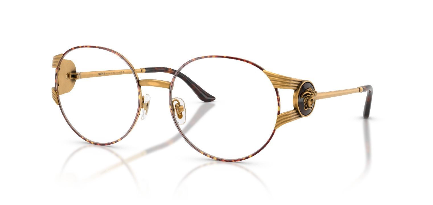 Lunettes de vue Versace Ronde 0VE1320 Doré pour Femme