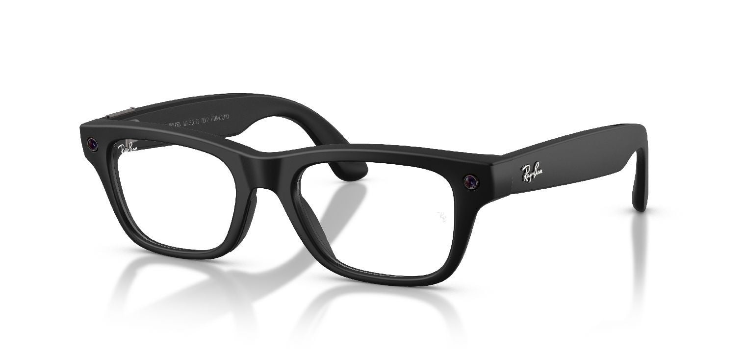 Lunettes de vue Ray-Ban Meta Rectangle 0RW7001 Noir pour Homme-Femme