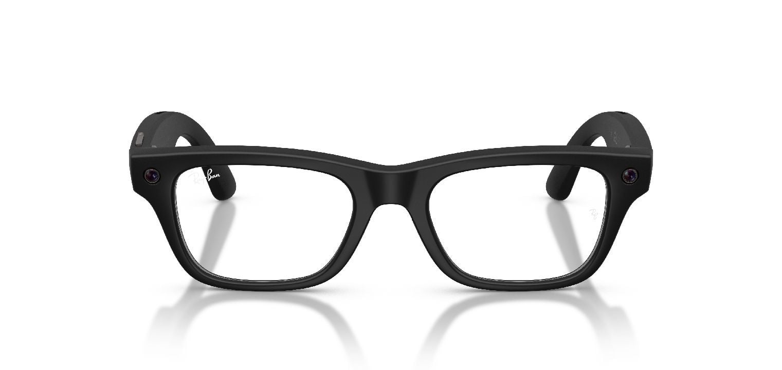 Lunettes de vue Ray-Ban Meta Rectangle 0RW7001 Noir pour Homme-Femme