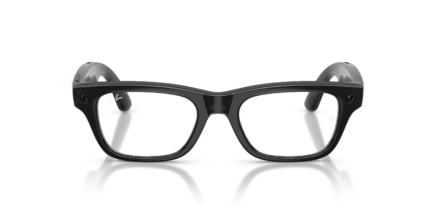 Lunettes de vue Ray-Ban Meta Rectangle 0RW7001 Noir pour Homme-Femme