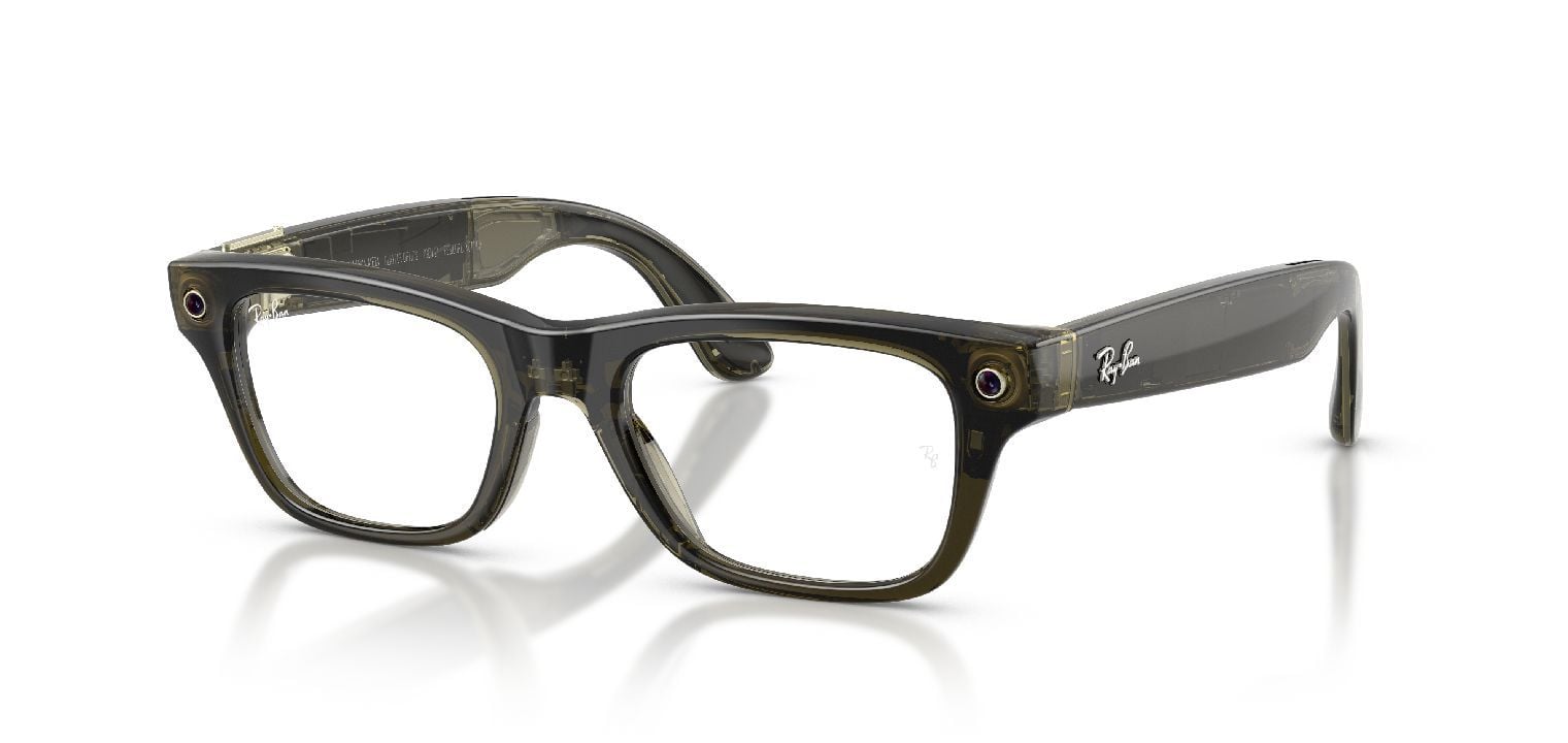 Lunettes de vue Ray-Ban Meta Rectangle 0RW7001 Vert pour Homme-Femme