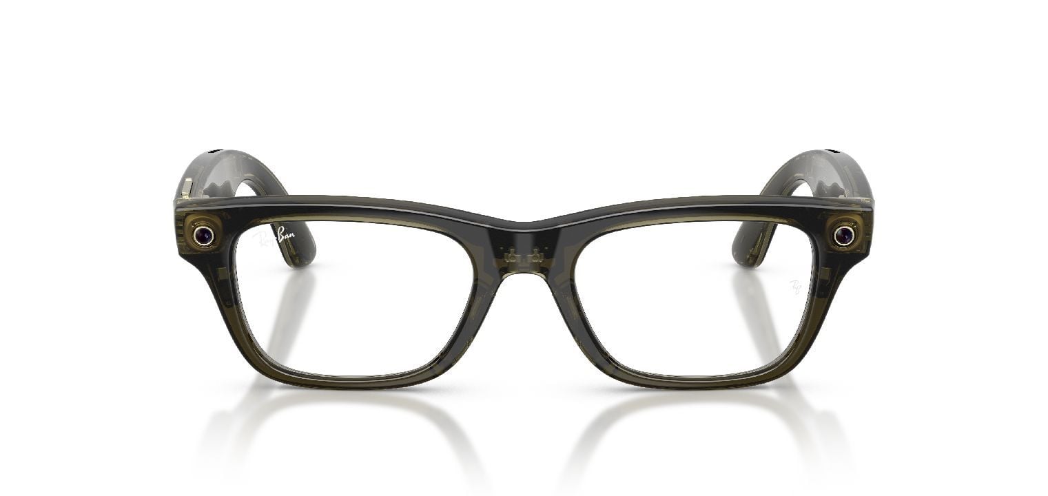 Lunettes de vue Ray-Ban Meta Rectangle 0RW7001 Vert pour Homme-Femme