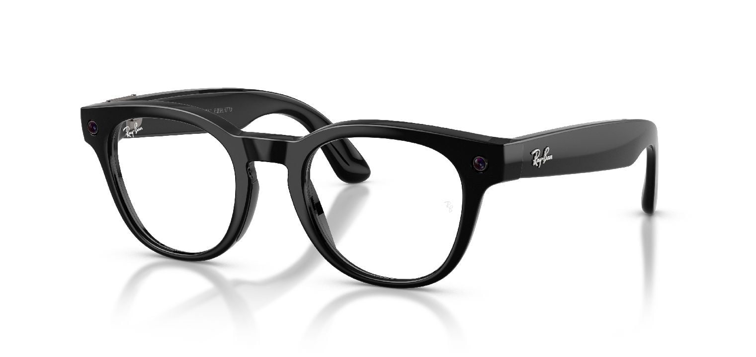 Ray-Ban Meta Round Eyeglasses 0RW7002 Black for Unisex