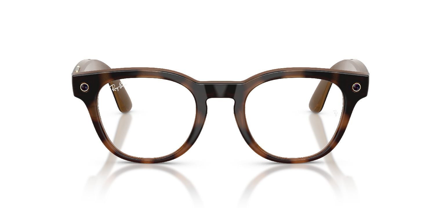 Ray-Ban Meta Rund Brillen 0RW7002 / SCRIBER OPTICS Havana für Damen/Herren