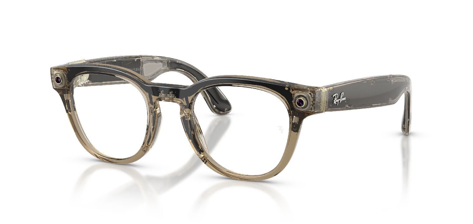 Ray-Ban Meta Round Eyeglasses 0RW7002 Beige for Unisex