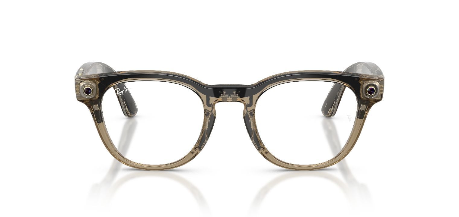 Ray-Ban Meta Round Eyeglasses 0RW7002 Beige for Unisex