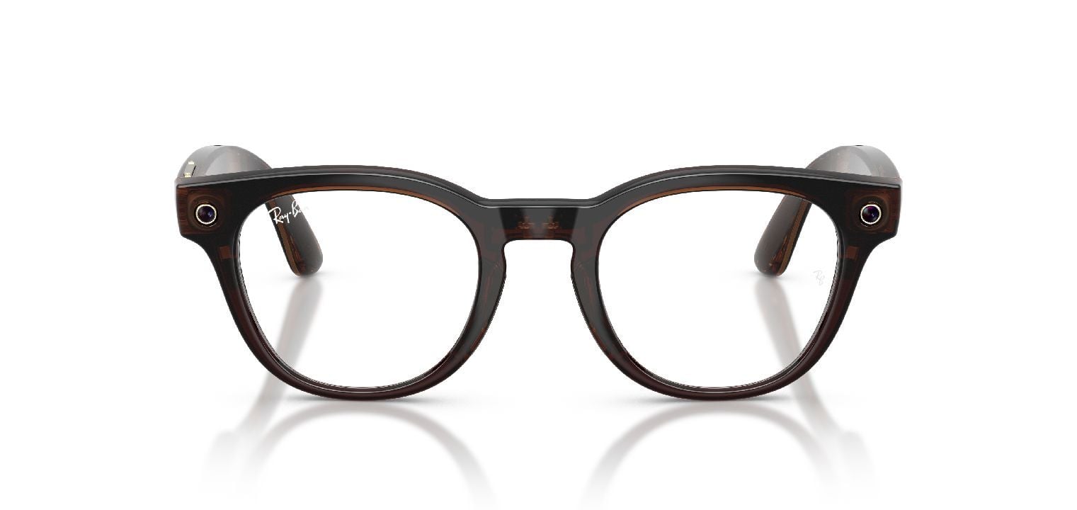 Ray-Ban Meta Round Eyeglasses 0RW7002 Transparent for Unisex