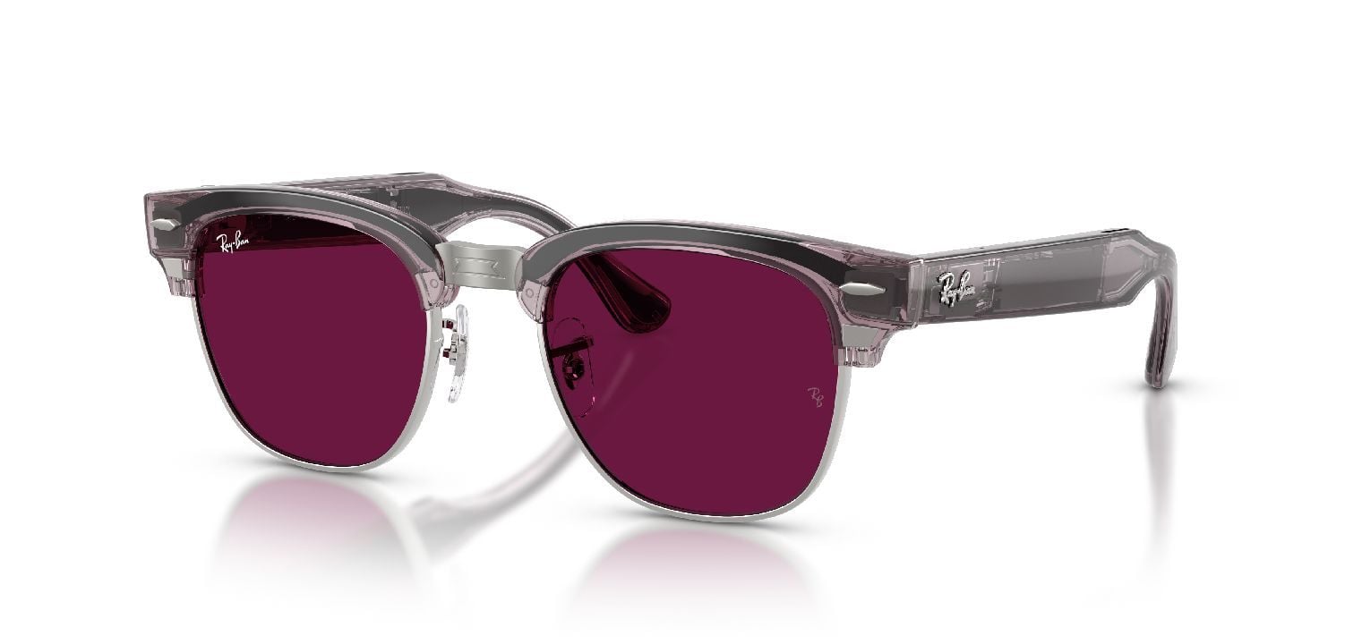Ray-Ban Meta Clubmaster Sonnenbrillen 0RW7004/CLUBMASTER/TRS Violett für Damen/Herren