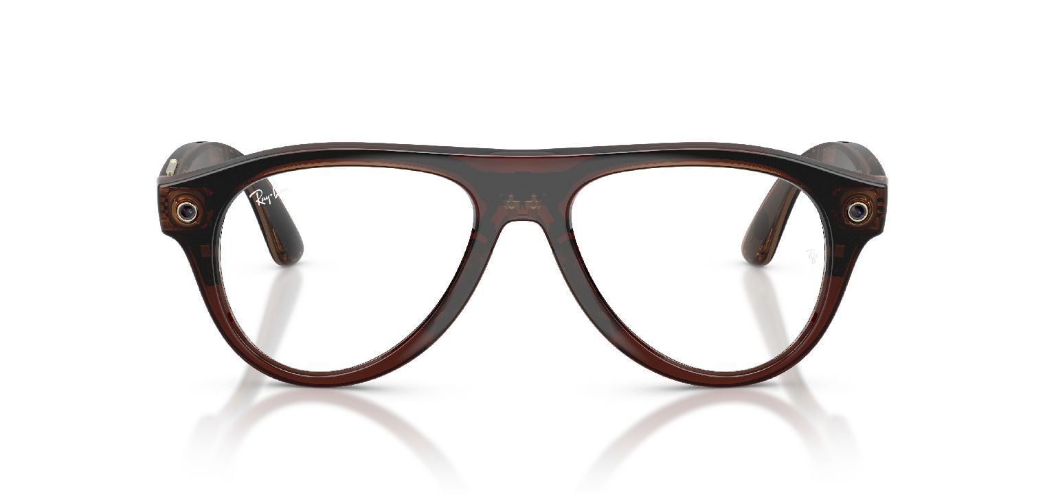 Ray-Ban Meta Aviator Sonnenbrillen 0RW4016/AVIATOR/TRS Braun für Damen/Herren