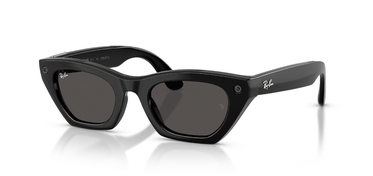 Ray-Ban Meta Schmetterling Sonnenbrillen 0RW4015/ZENA/SUN Schwarz für Damen/Herren