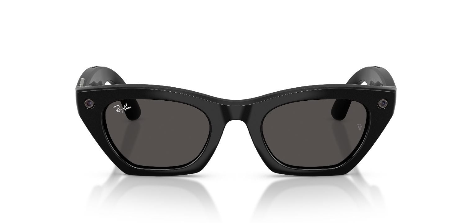 Ray-Ban Meta Schmetterling Sonnenbrillen 0RW4015/ZENA/SUN Schwarz für Damen/Herren