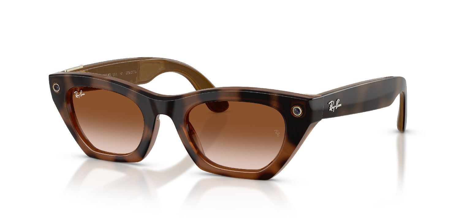 Ray-Ban Meta Schmetterling Sonnenbrillen 0RW4015/ZENA/SUN Havana für Damen/Herren
