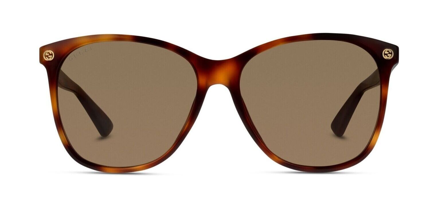 Gucci Schmetterling Sonnenbrillen GG024S Havana für Damen