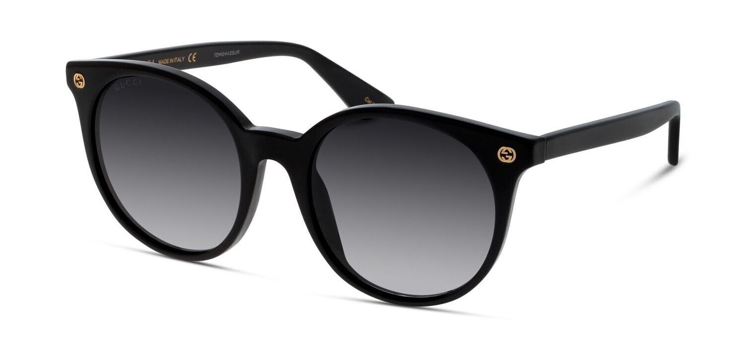 Gucci Rund Sonnenbrillen GG0091S Schwarz für Damen