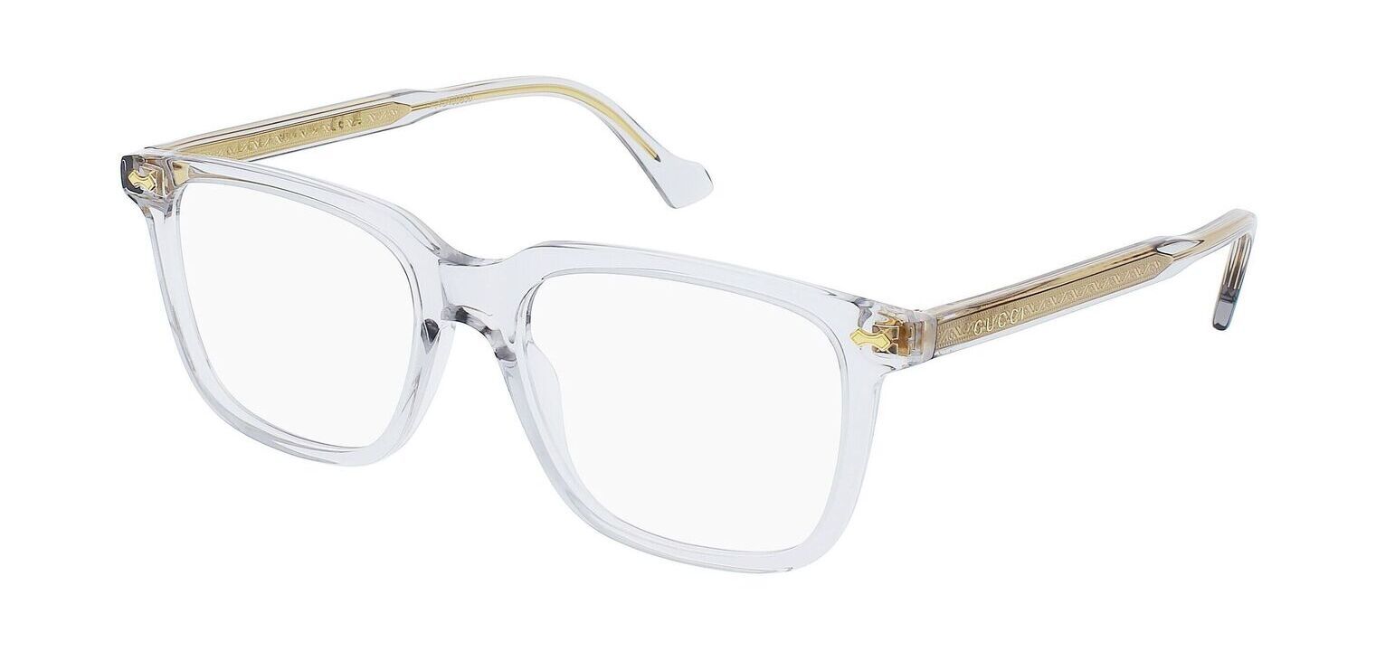 Gucci Rechteckig Brillen GG0737O Grau für Herren