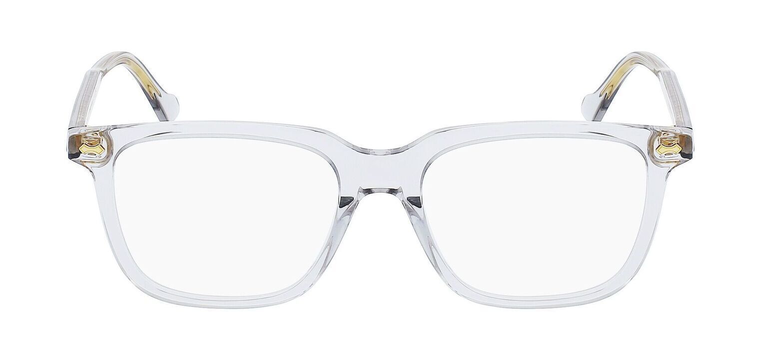 Lunettes de vue Gucci Rectangle GG0737O Gris pour Homme