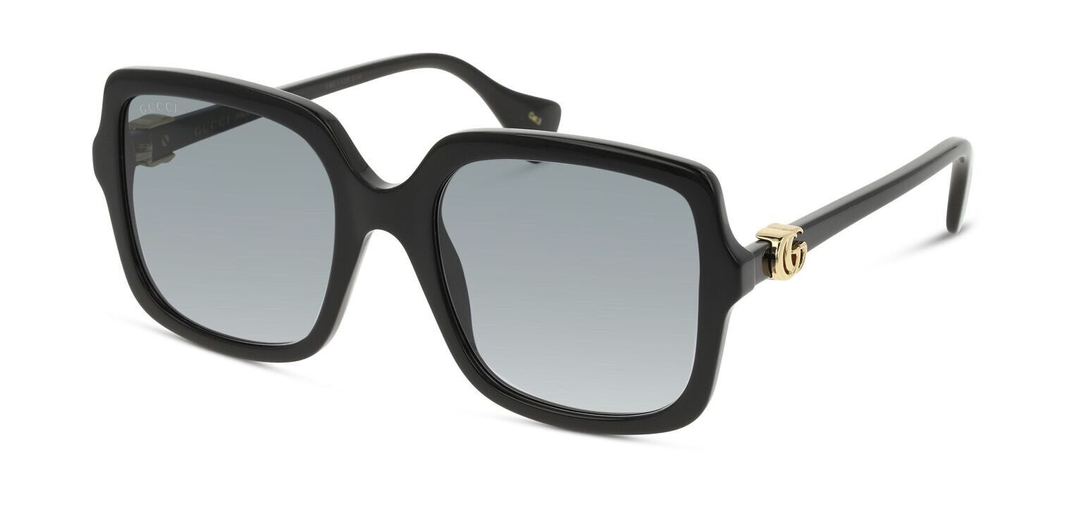 Gucci Rechteckig Sonnenbrillen GG1070S Schwarz für Dame