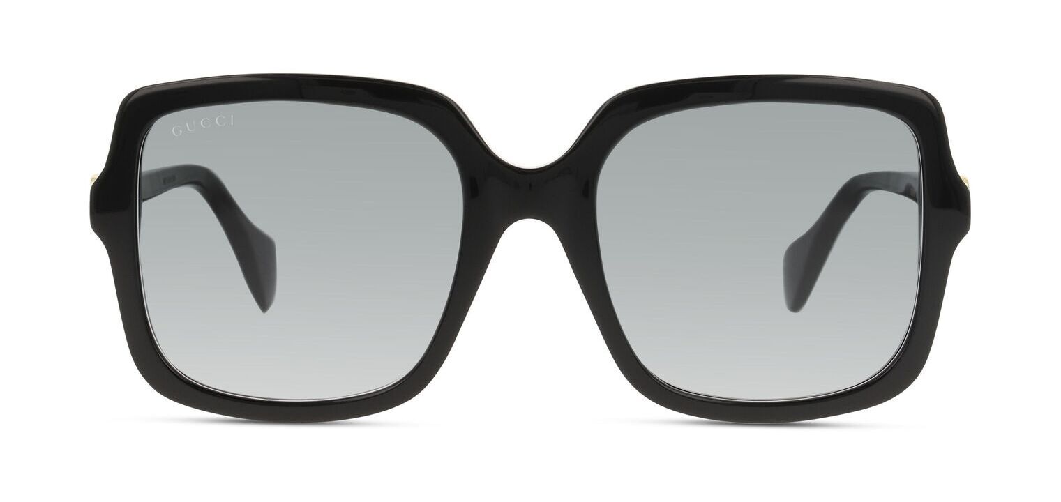 Lunettes de soleil Gucci Rectangle GG1070S Noir pour Femme