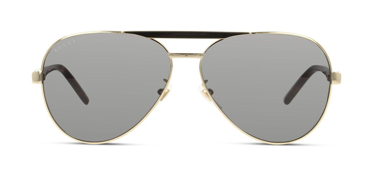 Lunettes de soleil Gucci Pilot GG1163S Doré pour Homme