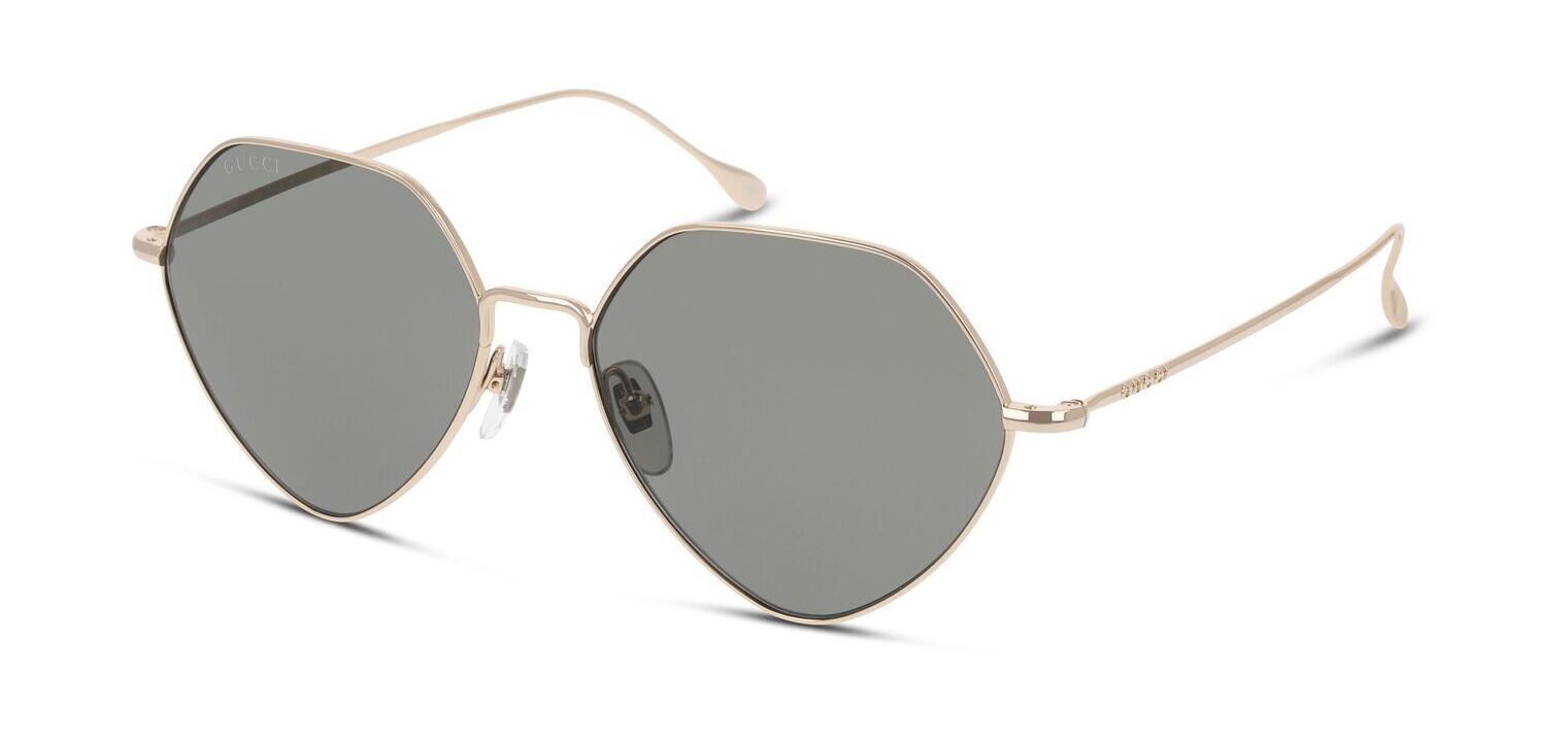 Gucci Rechteckig Sonnenbrillen GG1182S Gold für Dame
