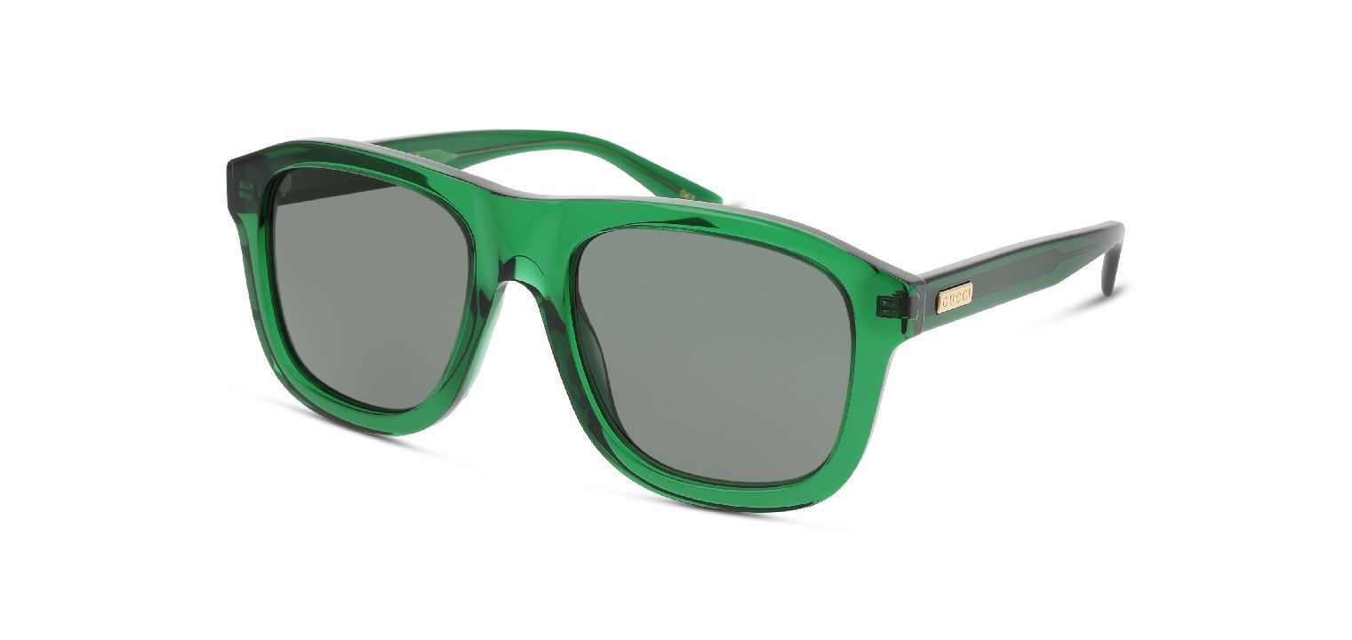 Gucci Rechteckig Sonnenbrillen GG1316S Grün für Herren