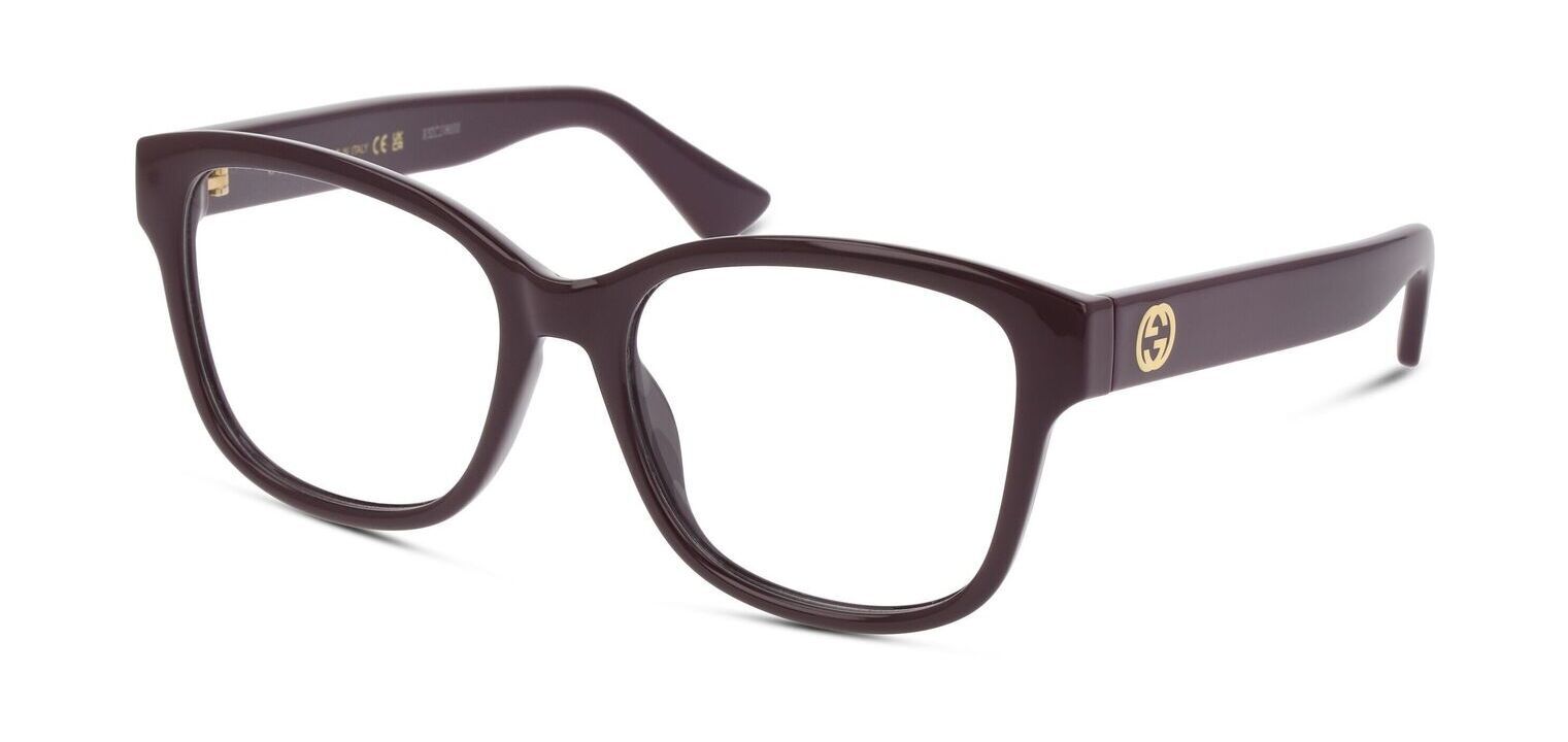 Lunettes de vue Gucci Rectangle GG1340O Noir pour Femme