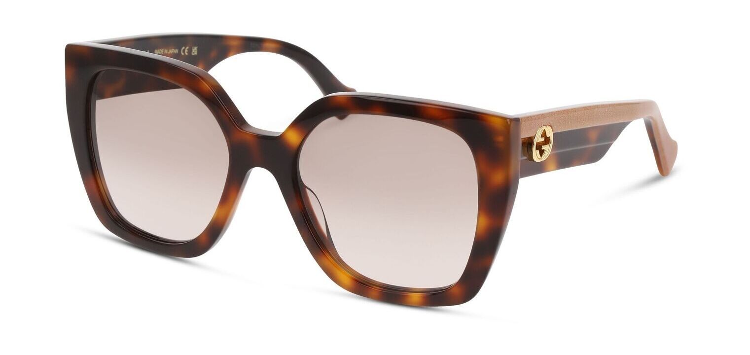 Gucci Schmetterling Sonnenbrillen GG1300S Schildpatt für Dame