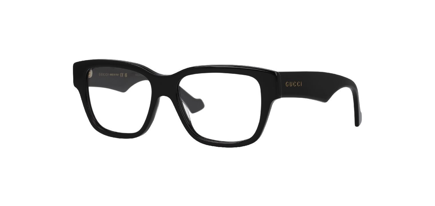 Lunettes de vue Gucci Rectangle GG1428O Noir pour Homme