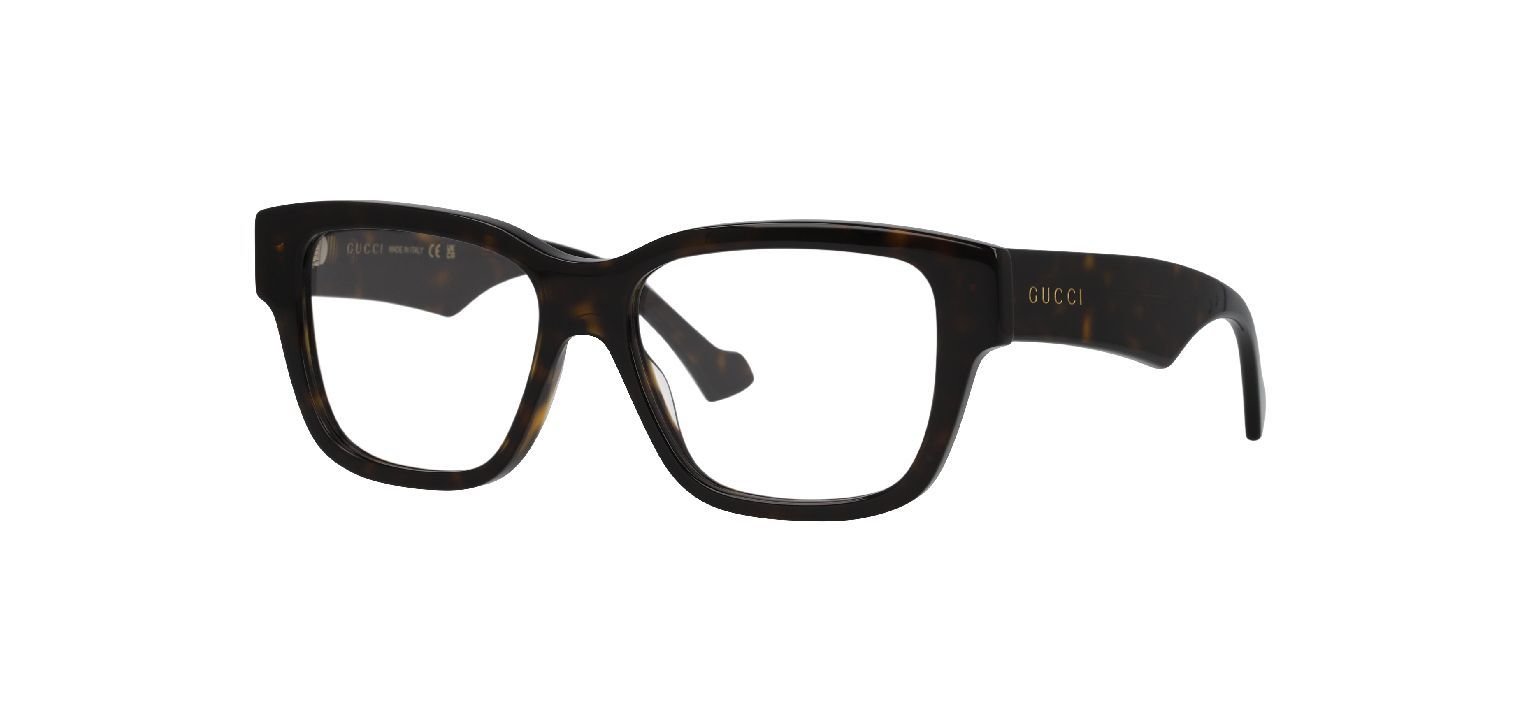 Lunettes de vue Gucci Rectangle GG1428O Ecaille pour Homme