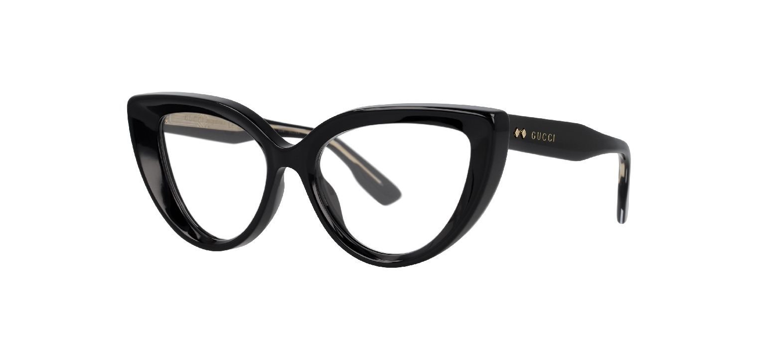 Gucci Schmetterling Brillen GG1530O Schwarz für Damen