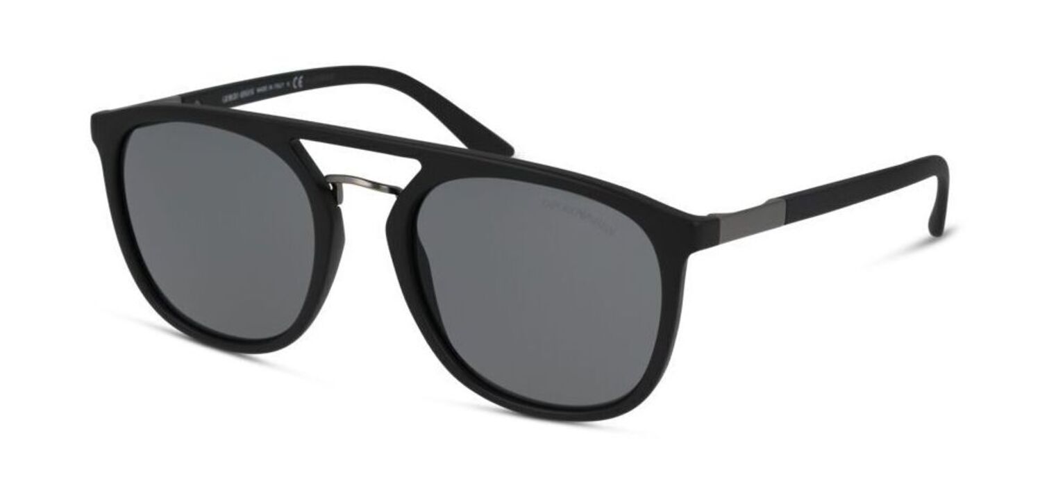 Giorgio Armani Rectangle Sunglasses 0AR8118 Matt black for Man