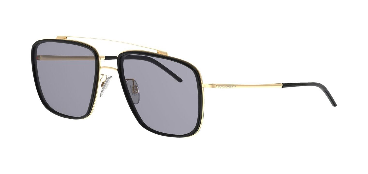 Dolce & Gabbana Rechteckig Sonnenbrillen 0DG2220 Gold für Herren