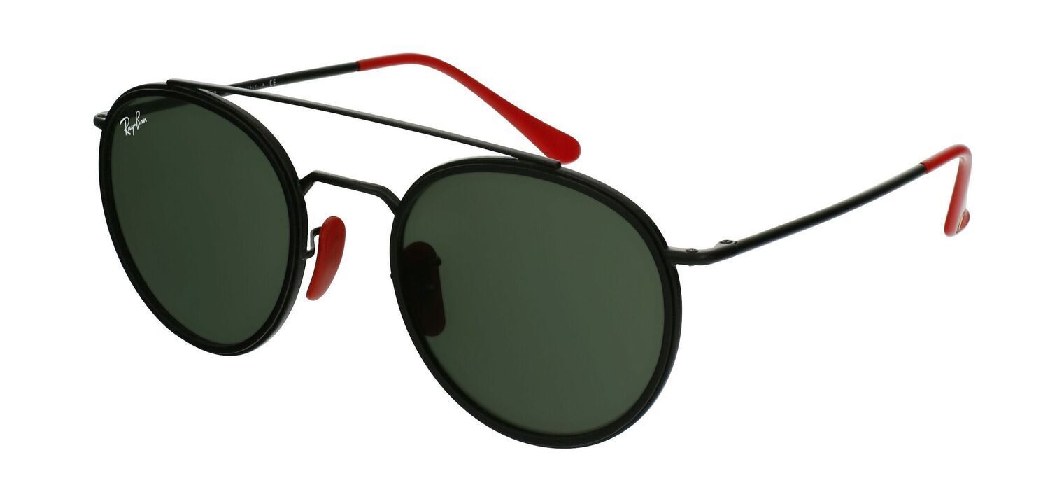 Lunettes de soleil Ray Ban Ronde 0RB3647M Noir pour Homme Visilab