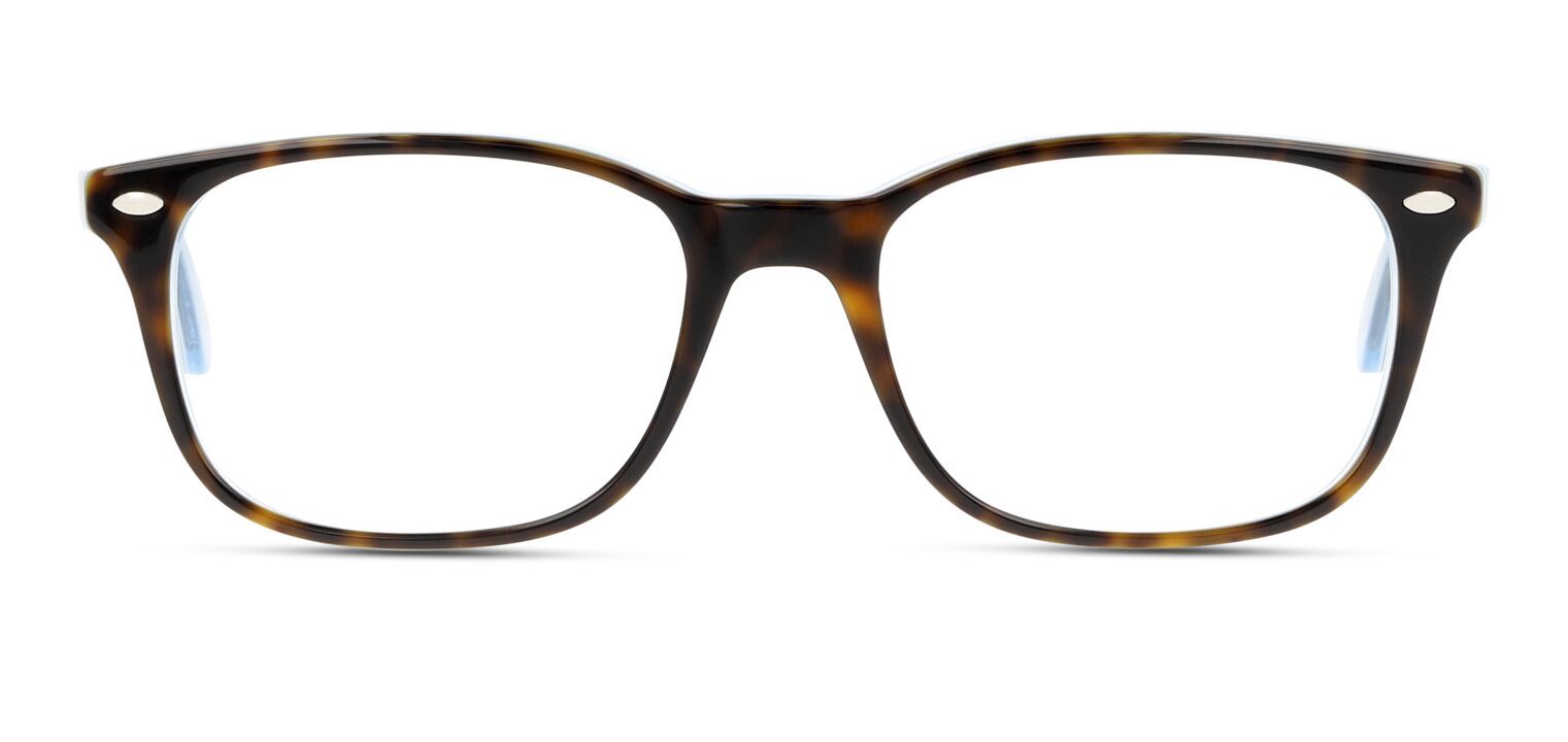 Lunettes de vue Ray-Ban Rectangle 0RX5375 Havana pour Homme-Femme