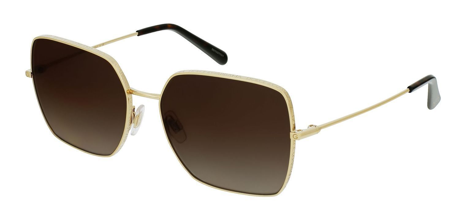 Dolce & Gabbana Rechteckig Sonnenbrillen 0DG2242 Braun für Damen