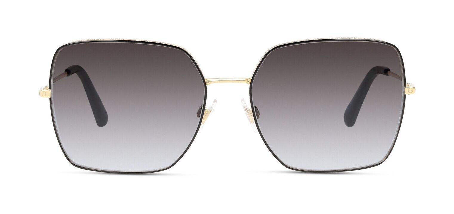 Dolce & Gabbana Rectangle Sunglasses 0DG2242 Gold for Woman