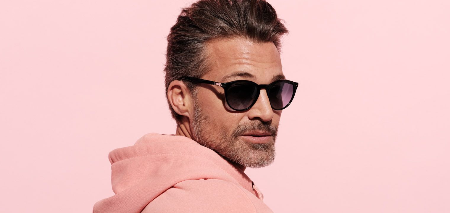 Persol Oval Sonnenbrillen 0PO3152S Schwarz für Herren