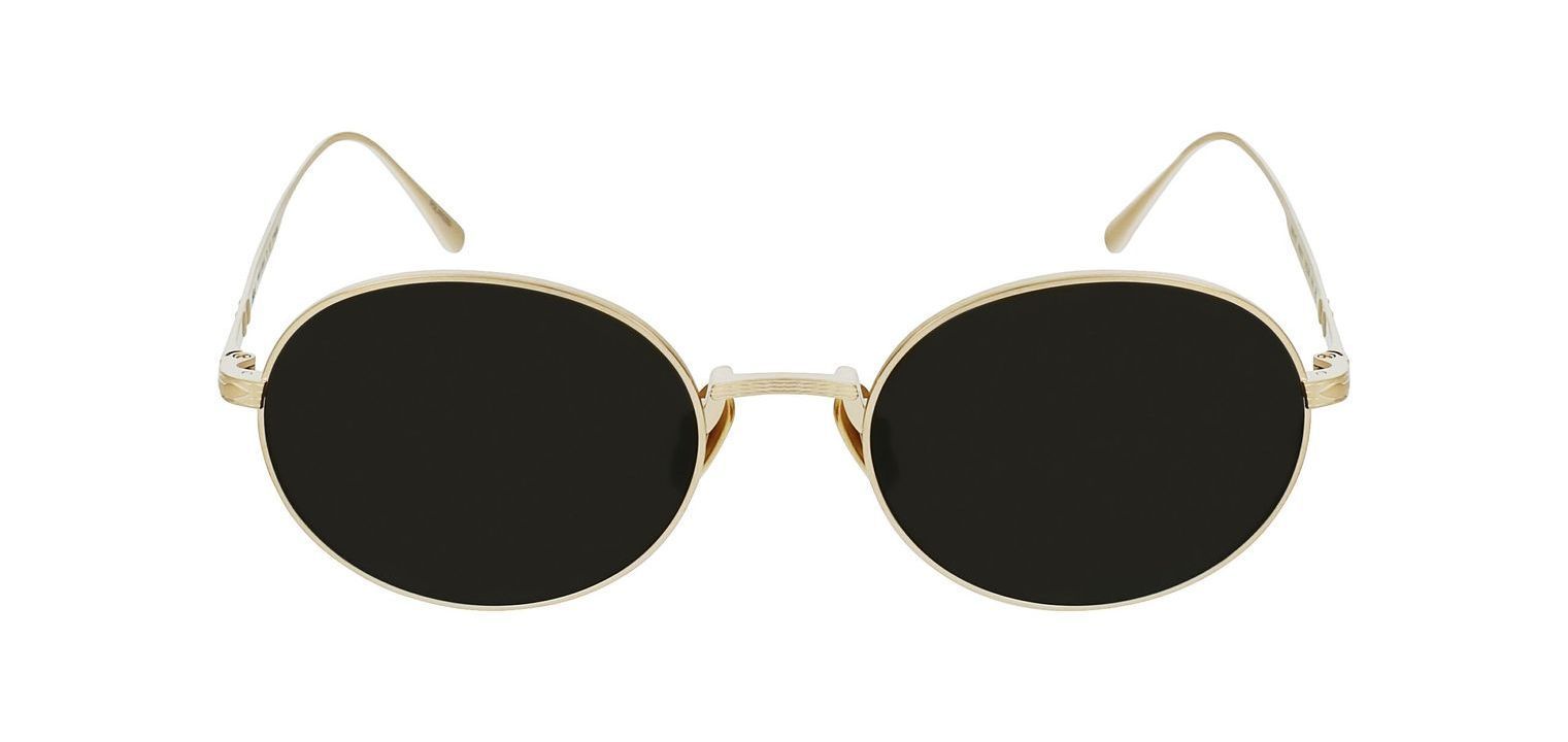 Persol Oval Sunglasses 0PO5001ST Gold for Unisex