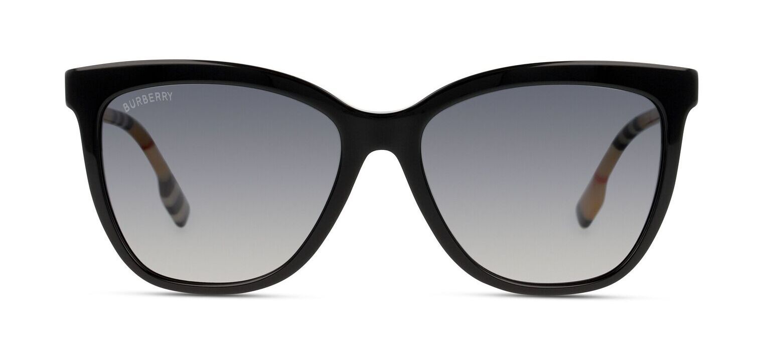 Lunettes de soleil Burberry Rectangle 0BE4308 Noir pour Femme