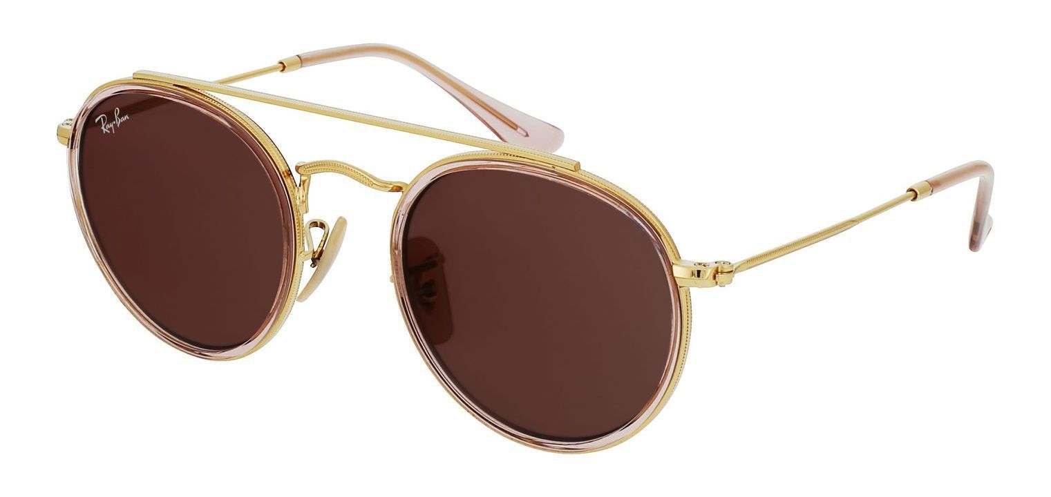 Ray-Ban Round Sunglasses 0RJ9647S Gold for Kid