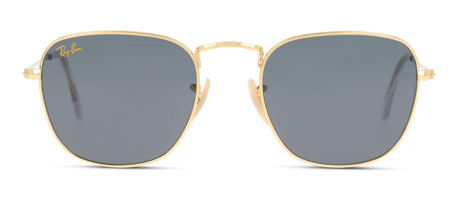 Ray-Ban Round Sunglasses 0RB3857 Gold for Unisex