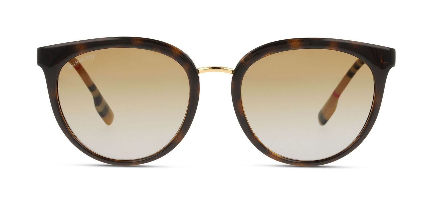 Lunettes de soleil Burberry Ovale 0BE4316 Ecaille pour Femme