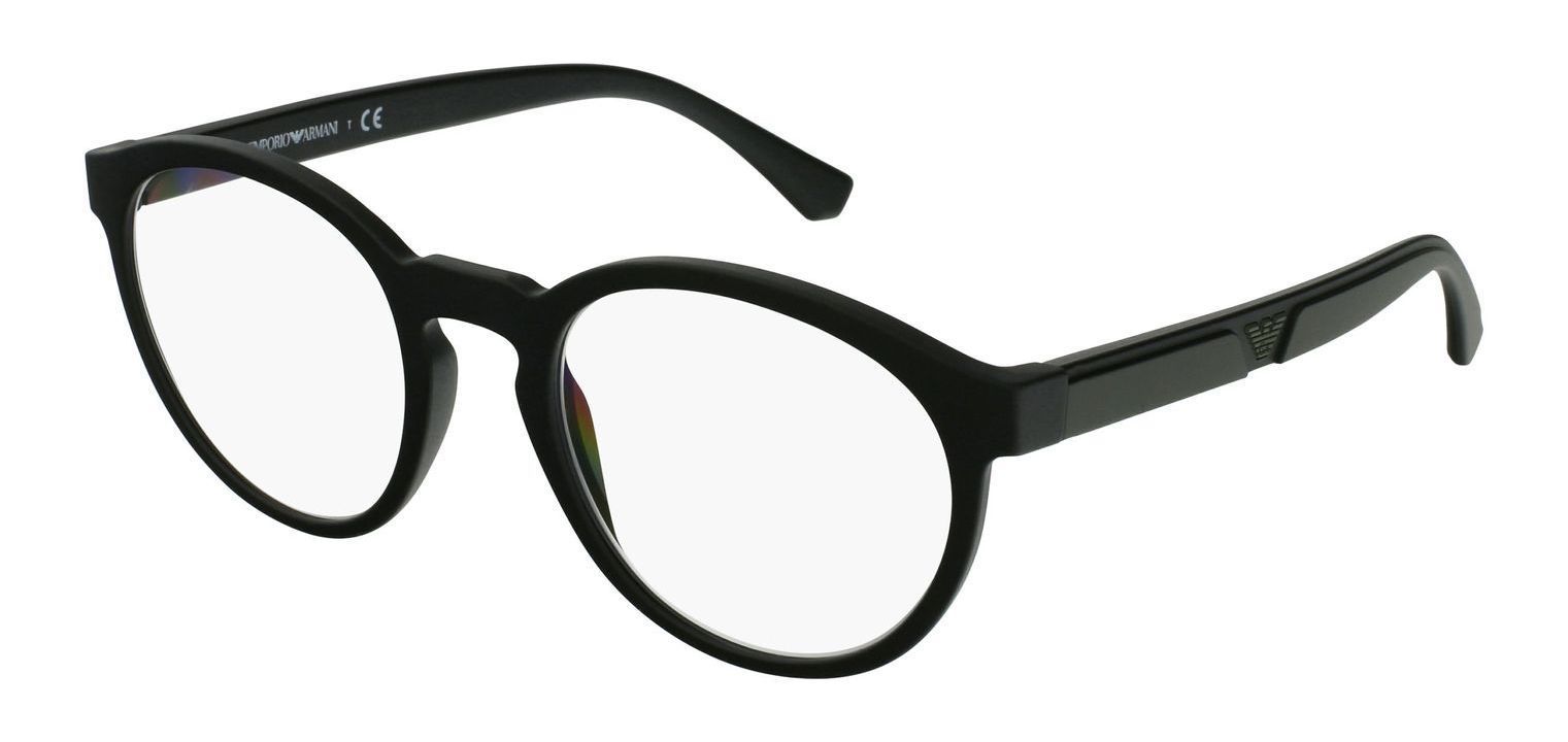 Emporio Armani Rund Brillen 0EA4152 Mattschwarz für Herr