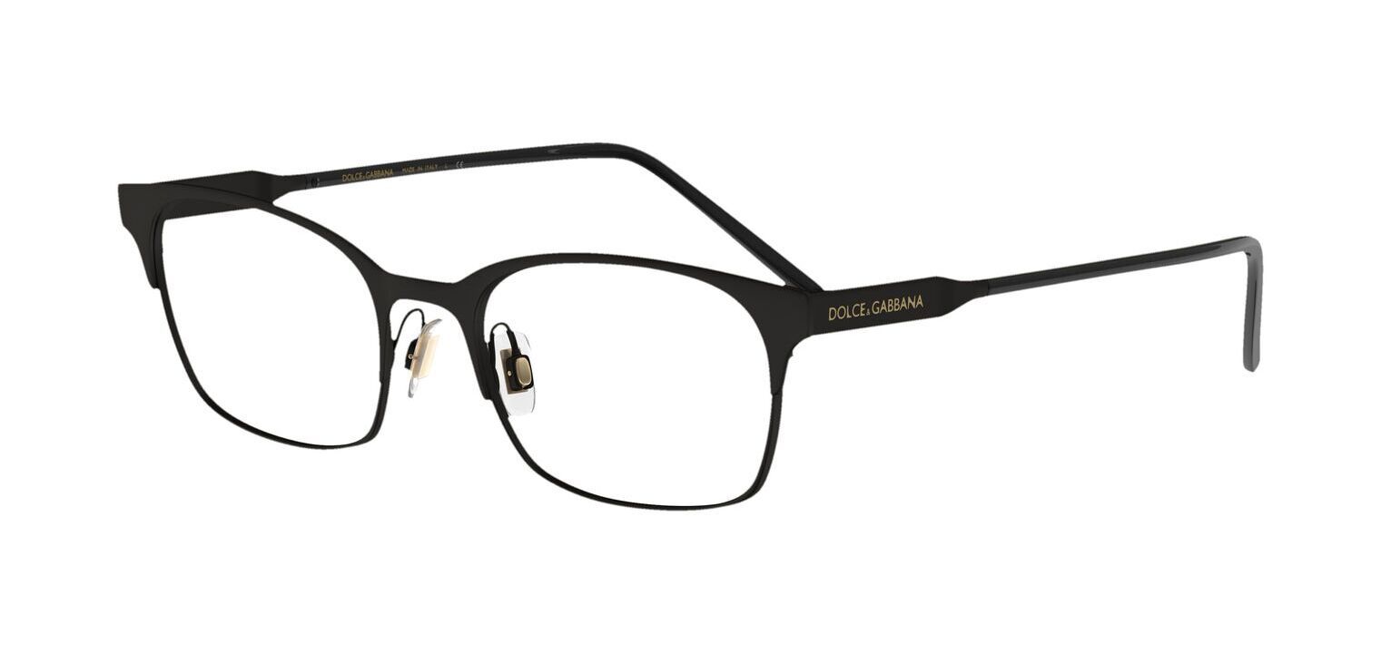Dolce & Gabbana Rechteckig Brillen 0DG1330 Mattschwarz für Herr