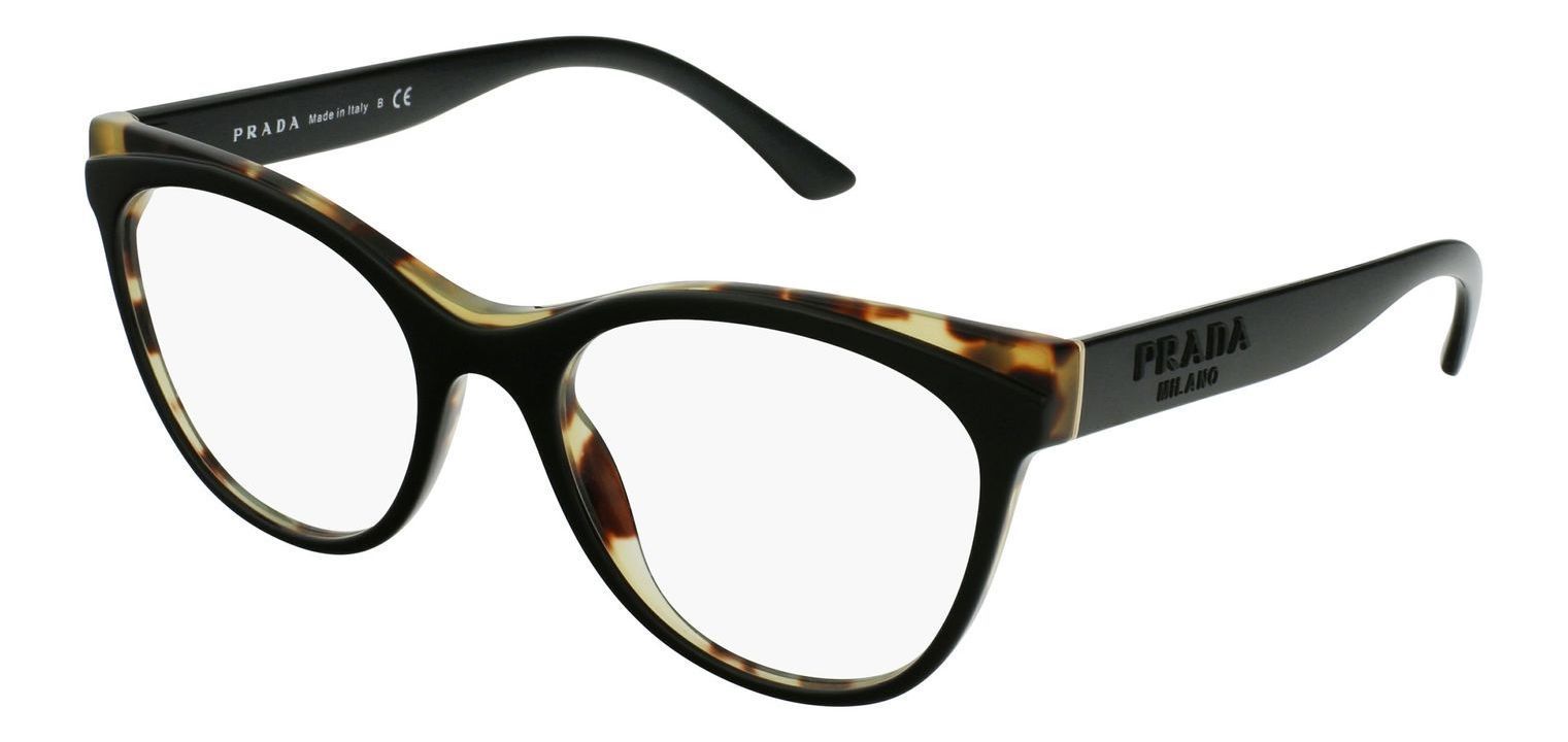 Prada Schmetterling Brillen 0PR 05WV Schwarz für Damen