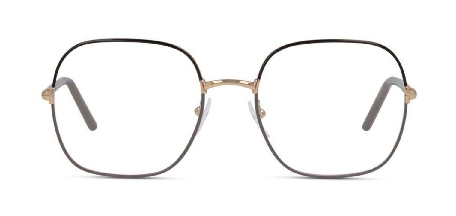Lunettes de vue Prada Carré 0PR 56WV Marron pour Femme