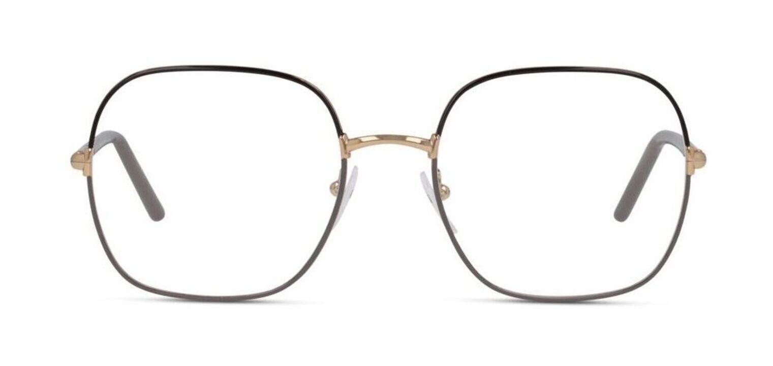 Prada Rectangle Eyeglasses 0PR 56WV Marron for Woman